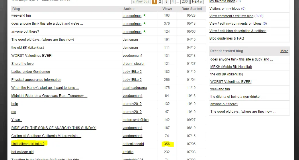 biker dating site blog