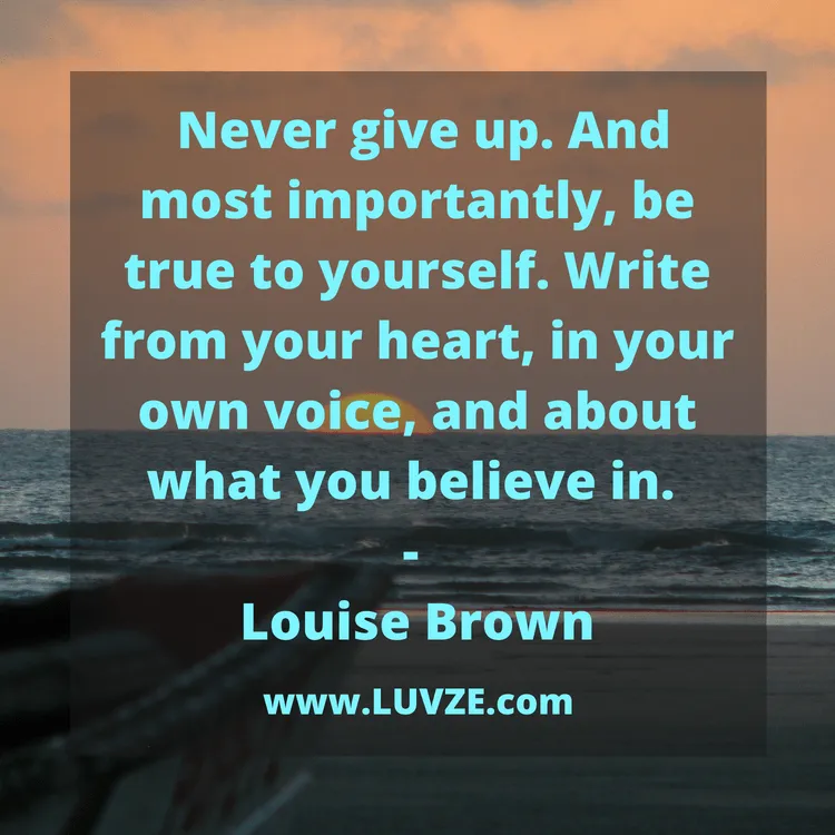 never give up quotes