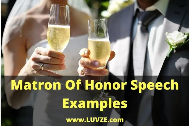matron of honor speech examples