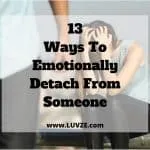 how to emotionally detach from someone